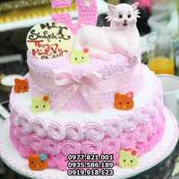BCG184 780K - Bánh sinh nhật tuổi Mẹo, Bánh kem hình con Mèo