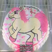 BCG124 410K - Bánh sinh nhật tuổi Ngọ, Bánh kem hình con Ngựa