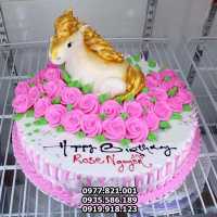 BCG126 480K - Bánh sinh nhật tuổi Ngọ, Bánh kem hình con Ngựa
