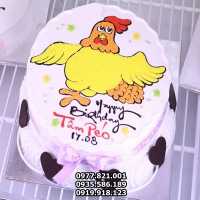 BCG51 410K - Bánh sinh nhật tuổi Dậu, Bánh kem hình con Gà