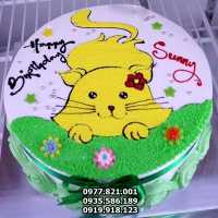 BCG186 410K - Bánh sinh nhật tuổi Mẹo, Bánh kem hình con Mèo