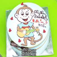 BCG71 410K - Bánh sinh nhật tuổi Thân, Bánh kem hình con Khỉ
