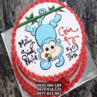 BCG70 410K - Bánh sinh nhật tuổi Thân, Bánh kem hình con Khỉ